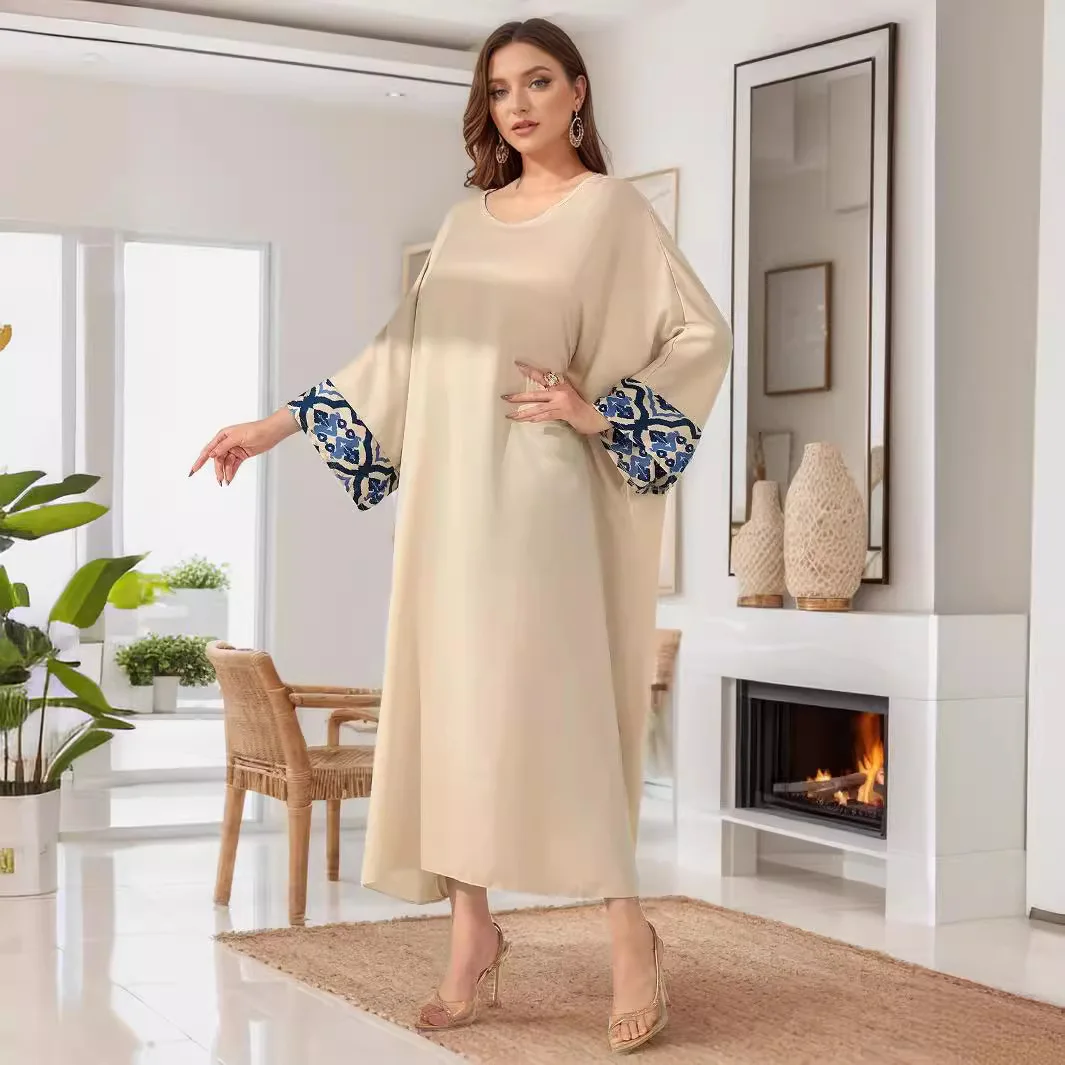 Dubai Turkey Abayas for Women Embroidery Loose Maxi Dress Muslim Abaya Arab Robe Eid Djellaba Caftan Marocain Femme Kebaya Gown