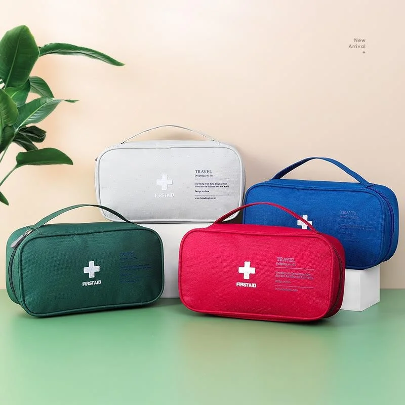 Portable Medicine Bag Cute First Aid Kit Medical Emergency Kits Organizer Outdoor Household Medicine Pill Storage Bag Traveling