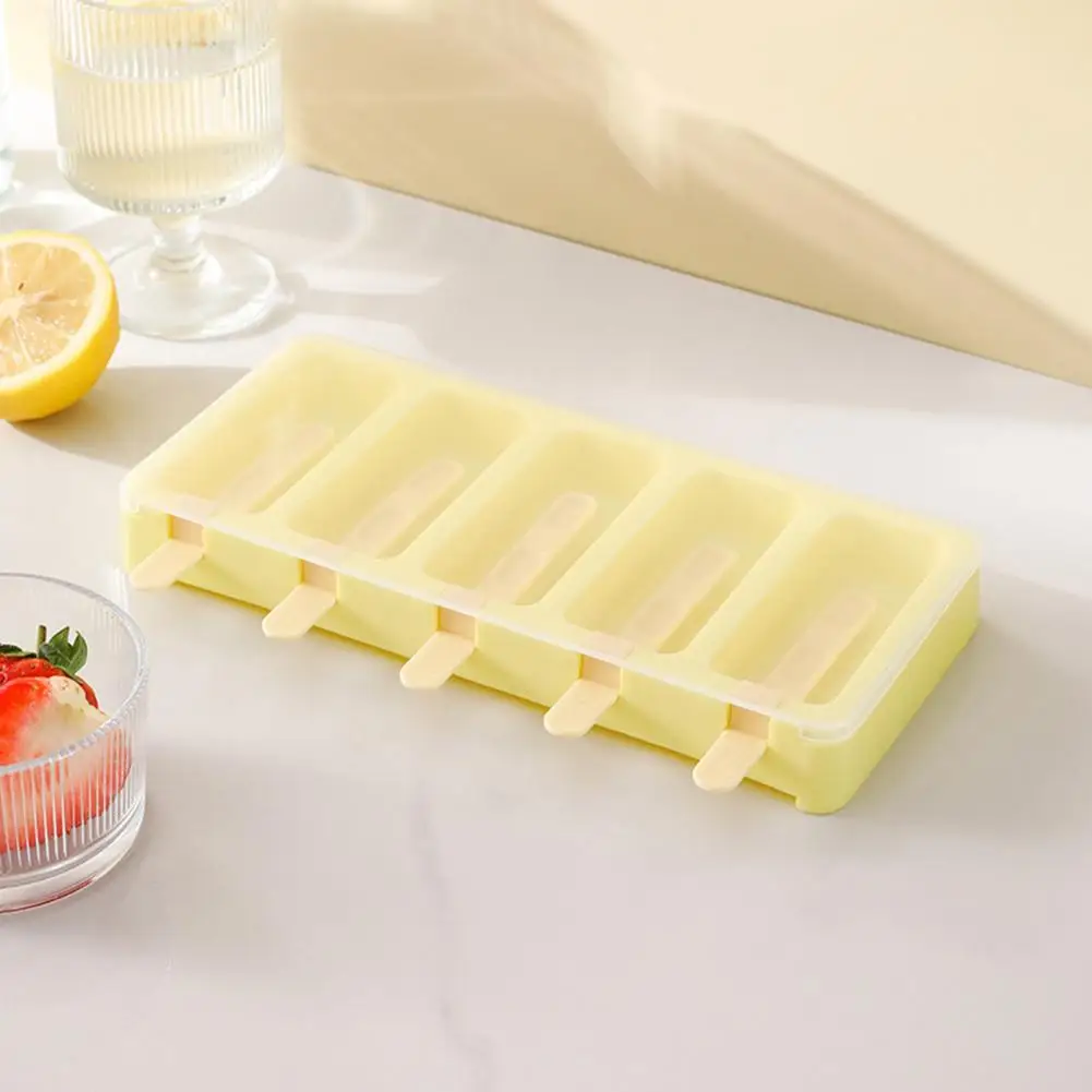 Mold Diy Maker Stackable Ice Cream Mold Set with Lids -free Plastic Maker Easy Release Frozen Yogurt Ice Pop Tray