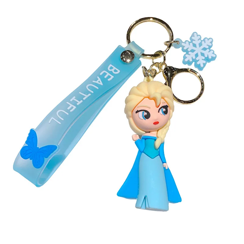 Portachiavi principessa sirena anime cartoon MINISO, portachiavi per auto, borsa per telefono per coppia, decorazione da appendere, portachiavi, regalo per bambini