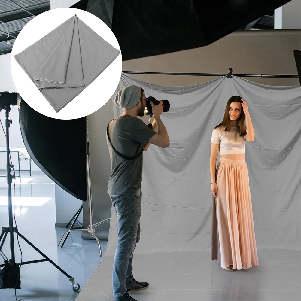 

1Pcs Grey Background Cloth Thickened Photography Backdrop Decor Photo Scene Layout Table Cover Live Broadcast Prop