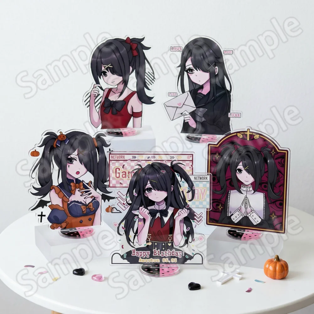 NEEDY GIRL OVERDOSE Ame-chan Acrylic Stand 15cm Figure Anime Game Character Desktop Decor Cosplay Collectible Gift Keychain