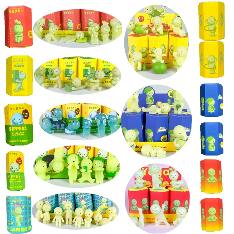 Blind Box Luminous Lie Down Multi Series Trendy and Cute Doll Model Car Mounted Desktop Decoration Mystery Surprise Gifts