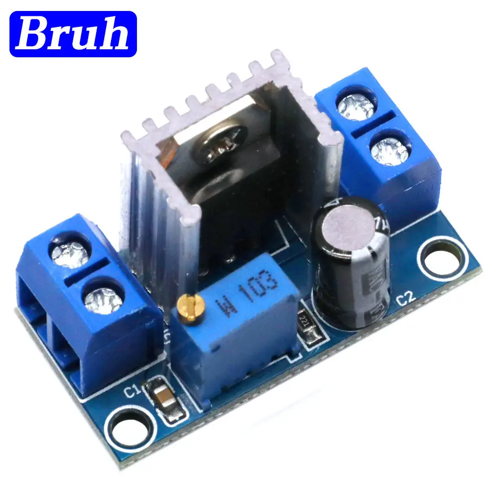 LM317 Adjustable Voltage Linear Regulator Power Supply LM317 DC-DC 4.2-40V To 1.2-37V Step Down Buck Converter Board Module