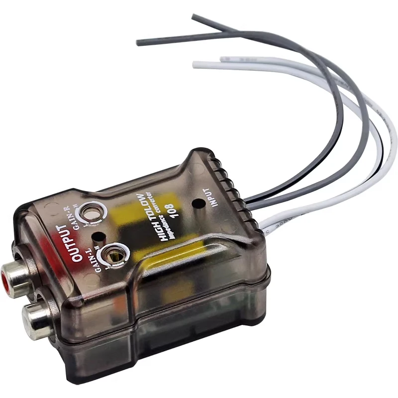 

Car Audio Subwoofer RAC Adjustable High To Low Audio Converter Car Passive Two Way High To Low Frequency Conversion