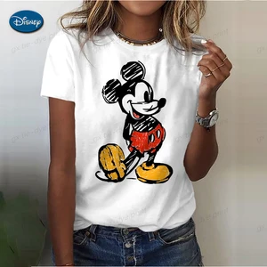 Mickey Mouse Mouse Damen -Maus -T -Shirt, Frauenblusen, Frauen Frauen Frauen, Kawaii, süß, Sommer, Männer, 2022 6 Hauptverkäufe Mimi Blusen - №5