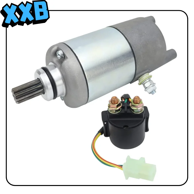 Starter Motor and Rel for Yamaha Tri-Moto 200 YTM200E 1983-1985 Tri-Moto 225 YTM225D 1983-1986 Moto-4 200 YFM200 29U-81800-61-00