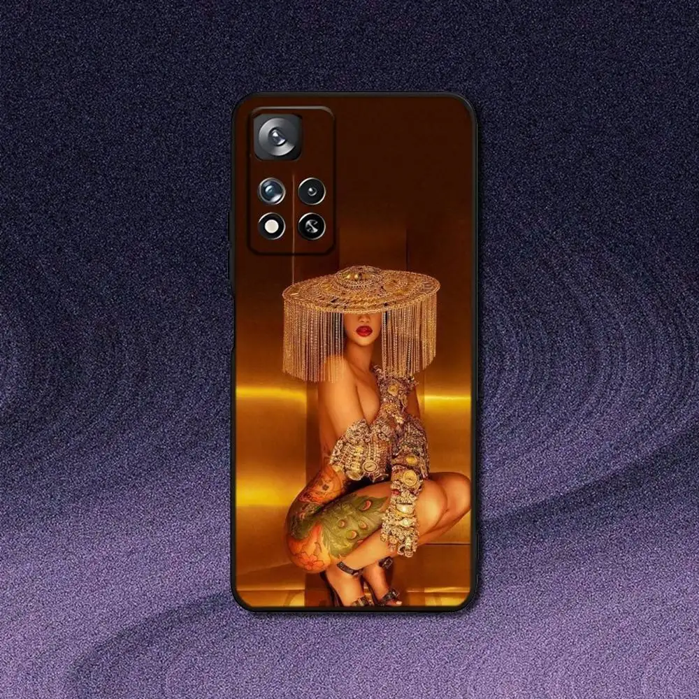 حافظة هاتف C-Cardi B I Am The Drama لهاتف سامسونج S 25,24,23,22,30,21,10,9,Ultra,Plus,Lite,FE,4,5G حافظة ناعمة سوداء #5