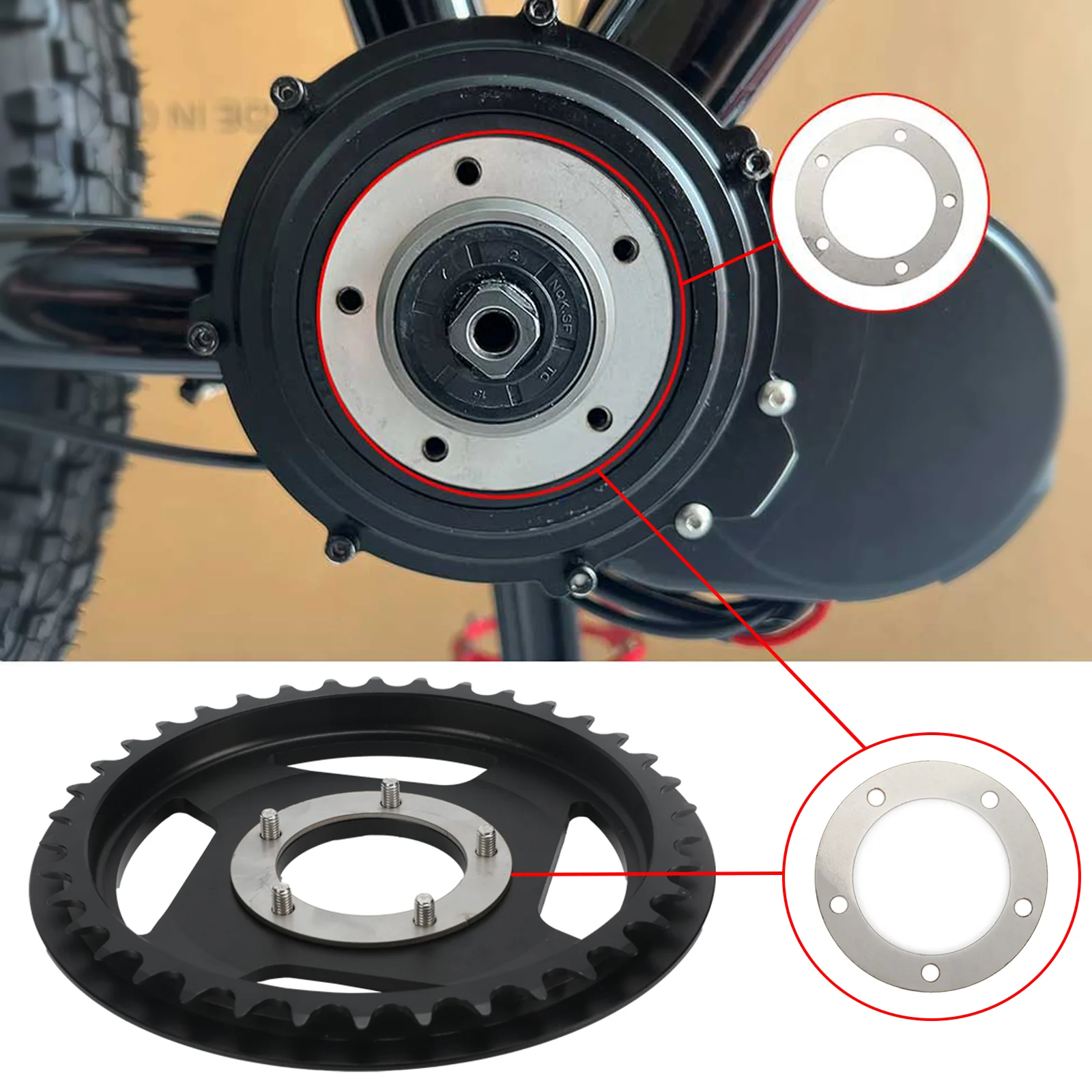 전기 자전거 와셔 체인 링 오프셋 교정 스페이서 For - Cycling Loop 리뷰 및 가격