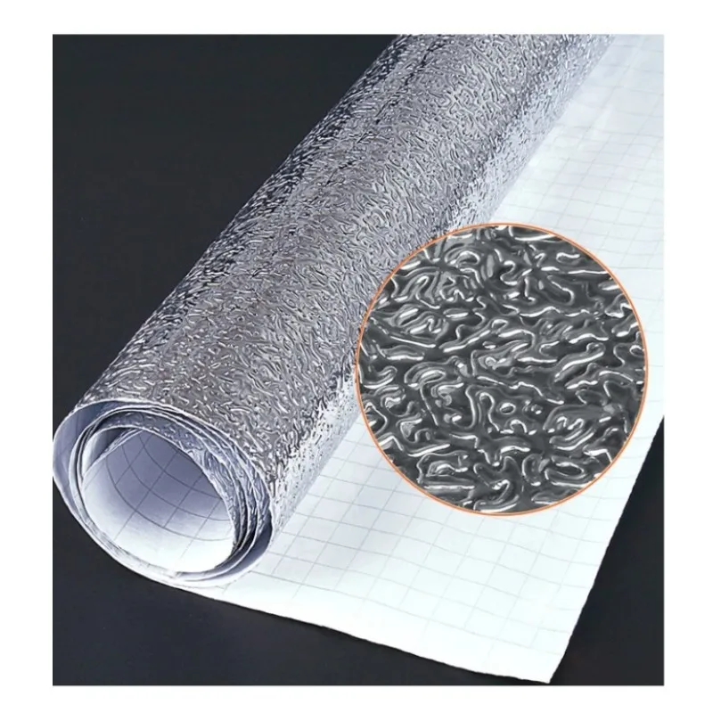 Pegatinas de pared de azulejos de parrilla impermeables, papel de aluminio, estufa de alta temperatura, aceite de armario de cocina