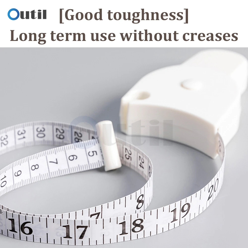 Automatic Telescopic Tape Measure Body Measuring Tape Sewing Ruler Tools Centimeter Tapes For Body Meter Measure White Tools
