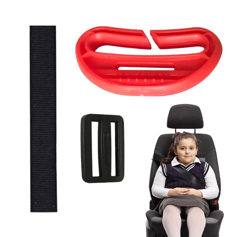 Kids Seat Belt Adjuster Adjustable Child Seat Belt Adjuster Shoulder Neck Strap Adjuster Wear-Resistant Seatbelt Adjuster With