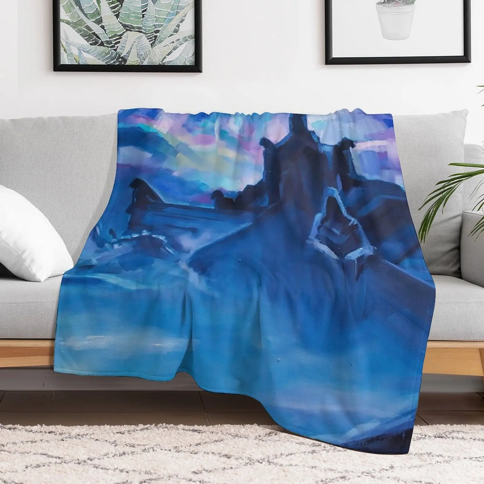 

Skyrim Throw Blanket anime Cute Plaid Flannels Blankets