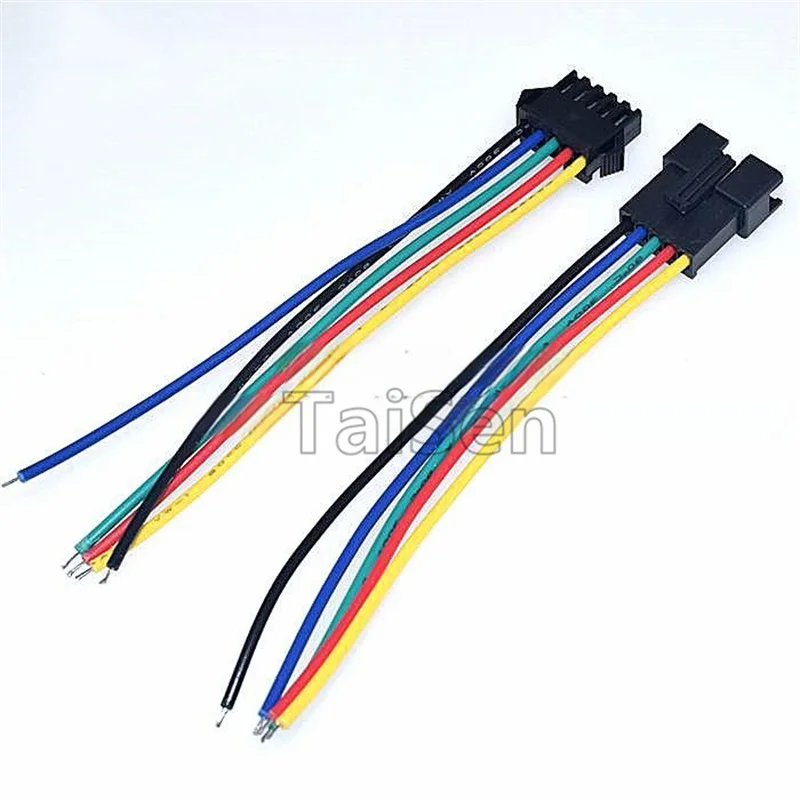 5PCS SM terminal wires aerial mating connectors SM6P Female SM5P SM6P Male mating connecting wires 2.54MM connectors 10CM 20CM