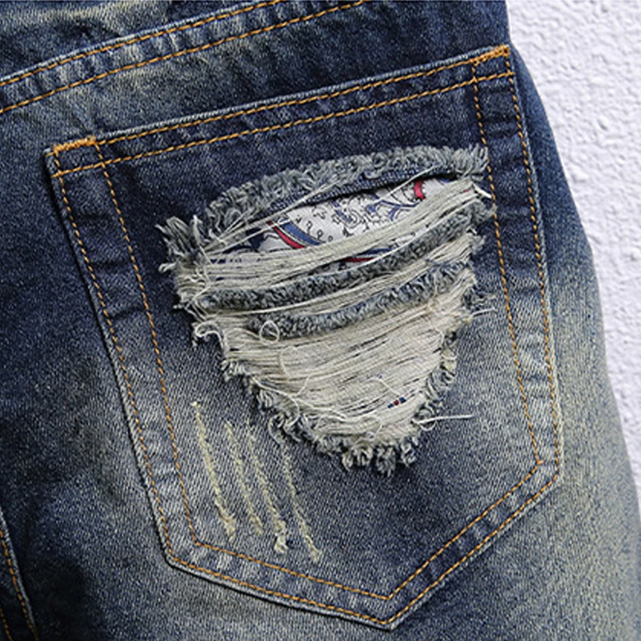 Ripped Denim Shorts Men Summer Thin Denim Short Pants Male Plus Size 40 Fashion Casual Jean Shorts Streetwear