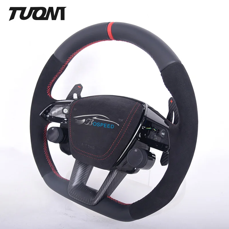 

Fit For Audi A3 8Y A4 B8.5 A6 C8 A7 Q3 Q4 S3 8V S8 Rs3 Rs5 TT 8J MK1 R8 SQ5 Custom Forged Carbon Fiber Led Cars Steering Wheel