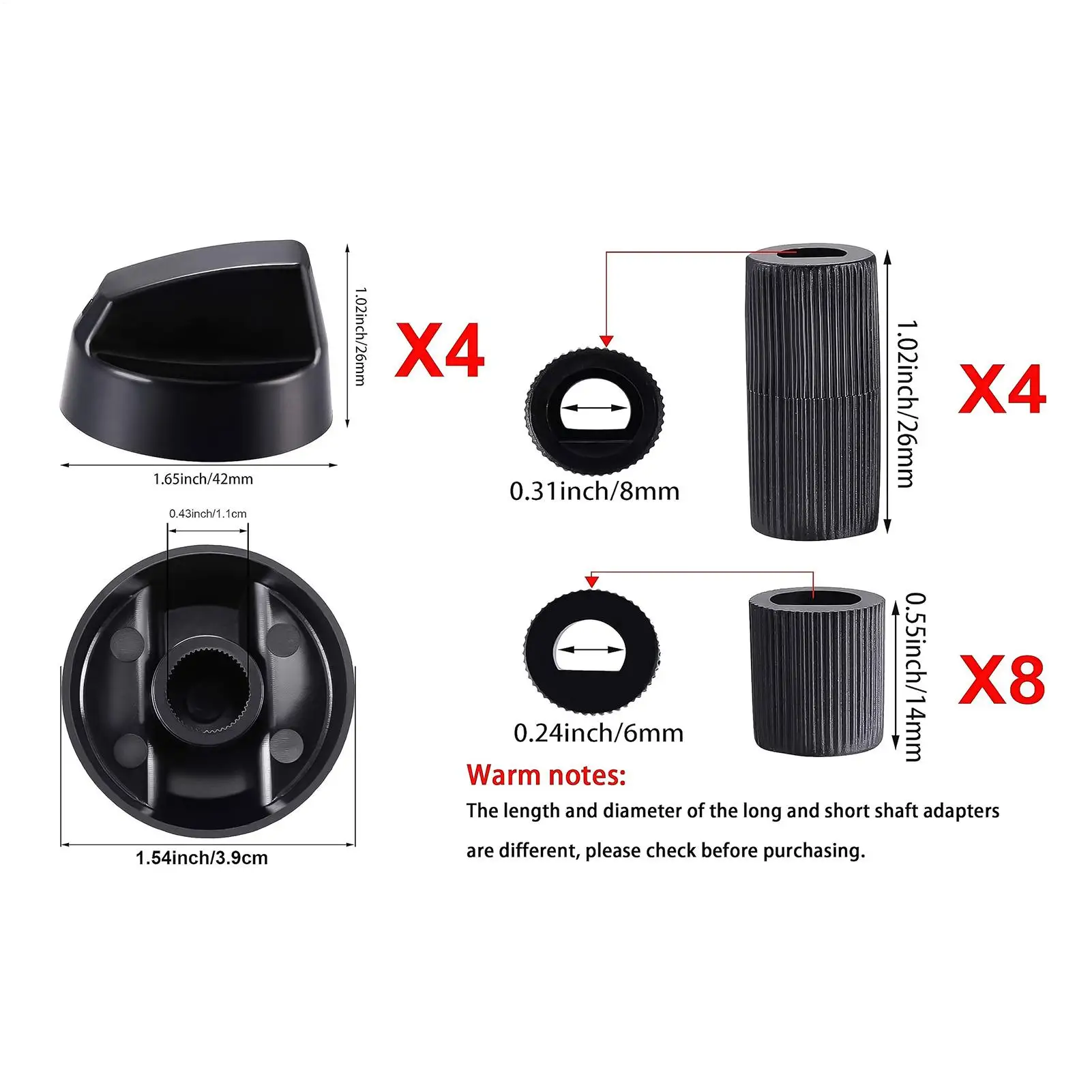 Oven Stove Knobs 4Pcs/set Thermostat Stove Knob Stove Button Gas Stove Switches  Knobs Accessories For Home Kitchen Cookers