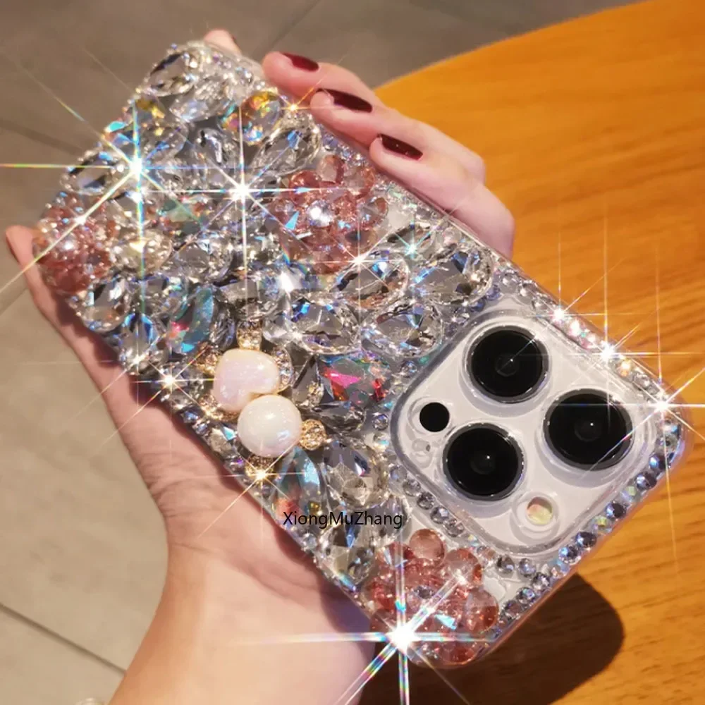 

Glitter Beautiful Water Rhinestone Custom Case Wrist Straps Hand for Redmi Note 7 6 8 Pro 7S 8T 9 Pro Max 9S 9T 10 Pro A2 Plus