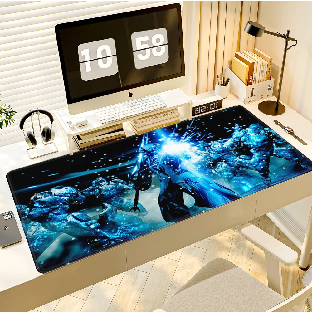 Warframe Mauspad Valorant Mousepad Gamer Gaming-Zubehör Computer-Tischunterlage Rutschfeste Matte Tastatur PC XXL Großes Mauspad
