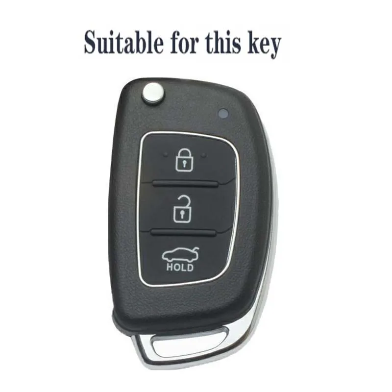 Silikon Autoschlüssel-Hülle für Hyundai Solaris Ix35 Ix45 ELANTRA Santa Fe HB20 Verna HY15/HY20/TOY40 Zubehör FOB – Detail 1