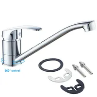 Caravan Bathroom Faucet Chrome Deck Mount Bath Tap Washbasin Single Cold Sink Water Tap Household Mixer Faucet Hardware