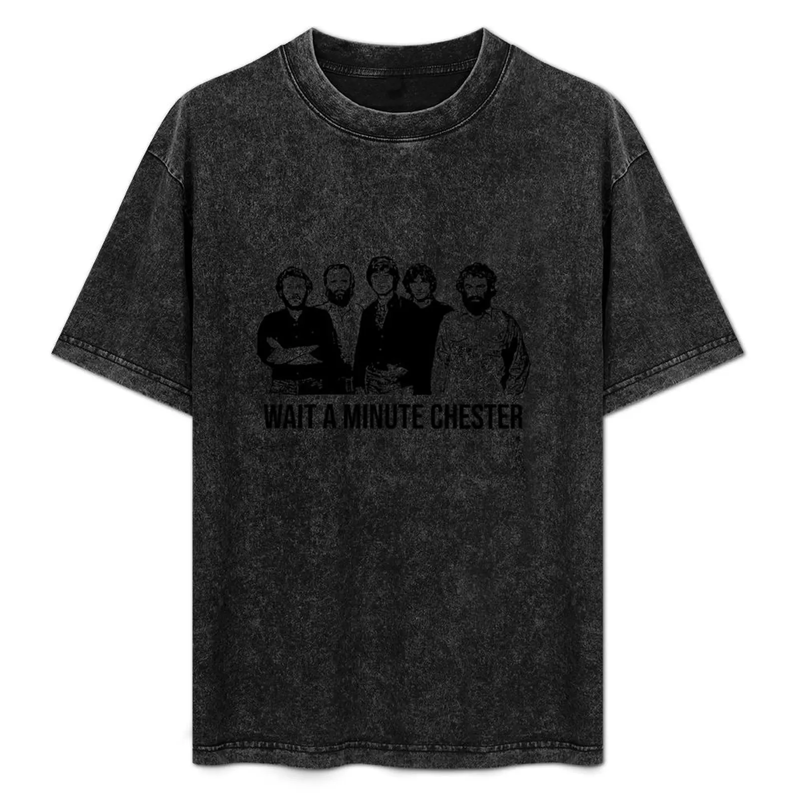 Wait A Minute Chester The Band Picture T-Shirt customizeds sweat luxury clothes men