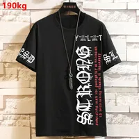 11XL 10XL Summer Oversized Tide Brand Casual Loose Round Neck Half Sleeve Top Fashion Short Sleeve T-Shirt 9XL graphic t shirts