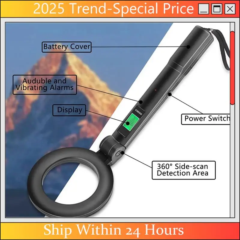 CHYY Top DM3005A profesjonalny metalowy detektor LCD ręczny Pinpointer Alarm skaner o wysokiej czułości kontroler bezpieczeństwa Finder Easy