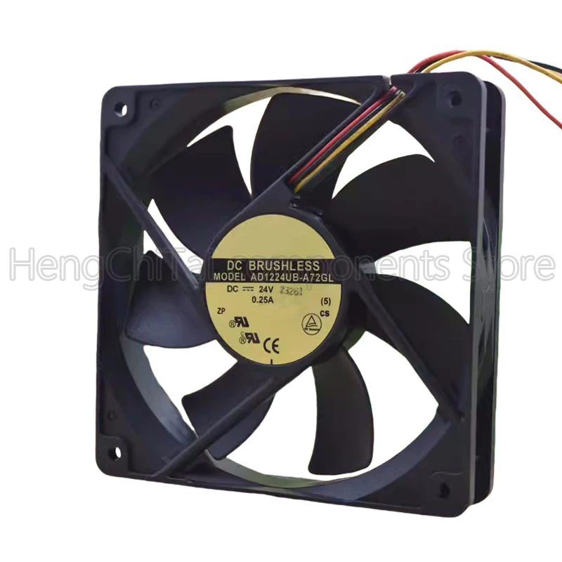 Original 100% Working AD1224UB-A72GL 12025 24V 0.25A cooling fan