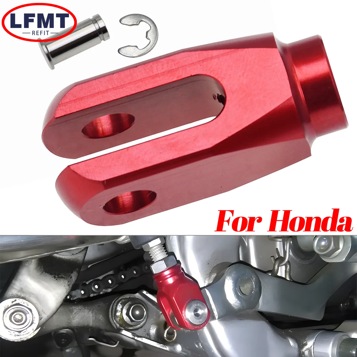 

For HONDA CR125R CR250R CRF150R CRF250R CRF250X CRF450R CRF450X CRF450RX 450L CR CRF Motorcycle CNC Rear Brake Rod Joint Clevis