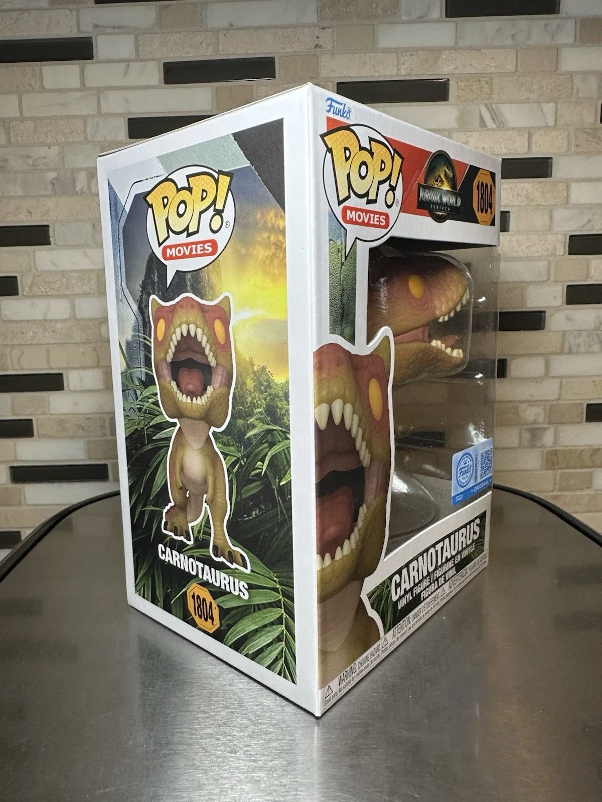 Funko Pop Jurassic World:Rebirth Carnotaurus 1804 Figures 3.9 inch Dinosaur Vinyl Figure Collectible Limited Edition Toy Gift