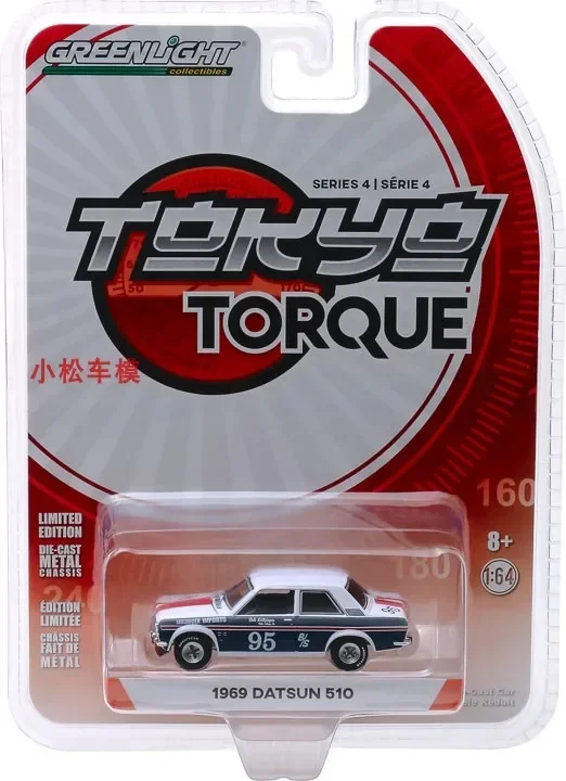 1:64 Tokyo torque 1969 Datsun 510 # 95  Diecast Metal Alloy Model Car Toys For  Gift Collection