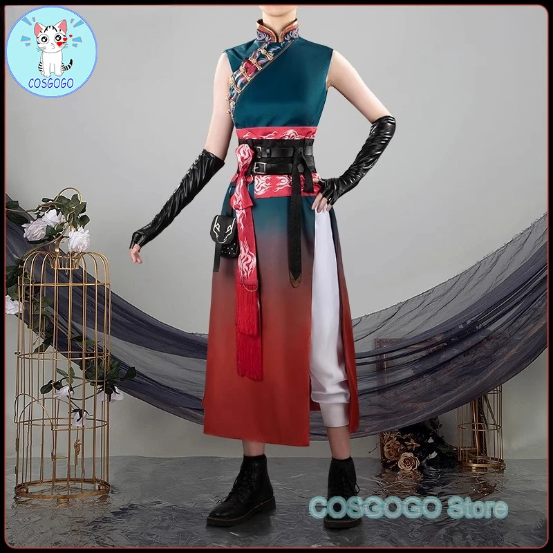 

COSGOGO [Customized] Vtuber Seraphim Cosplay Costume Cos Chinese Style Game Anime Party Uniform Hallowen Play Role Clothes Cloth