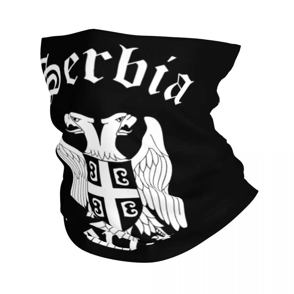 Serbia Coat Of Arms Bandana Neck Cover Printed Srbija Mask Scarf Multi-use Balaclava Riding for Men Women Adult Breathable