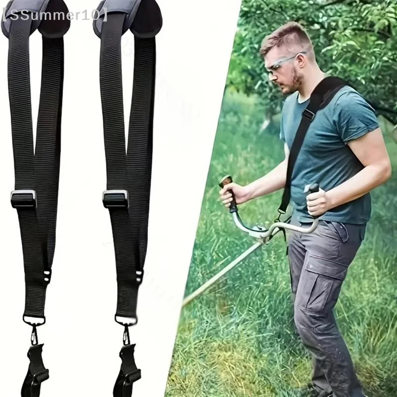 【SSummer10】Adjustable Nylon Padded Lawn Mower Backpack Straps - Shoulder Harness Belt for Brush Cutter Trimmer Accessories【SS】