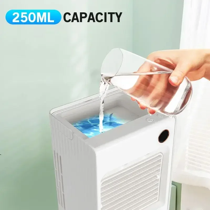 Портативный мини вентилятор воздушного охлаждения USB, воздушный охладитель, Увлажнитель вентилятор кондиционера 120 ° для дома и улицы