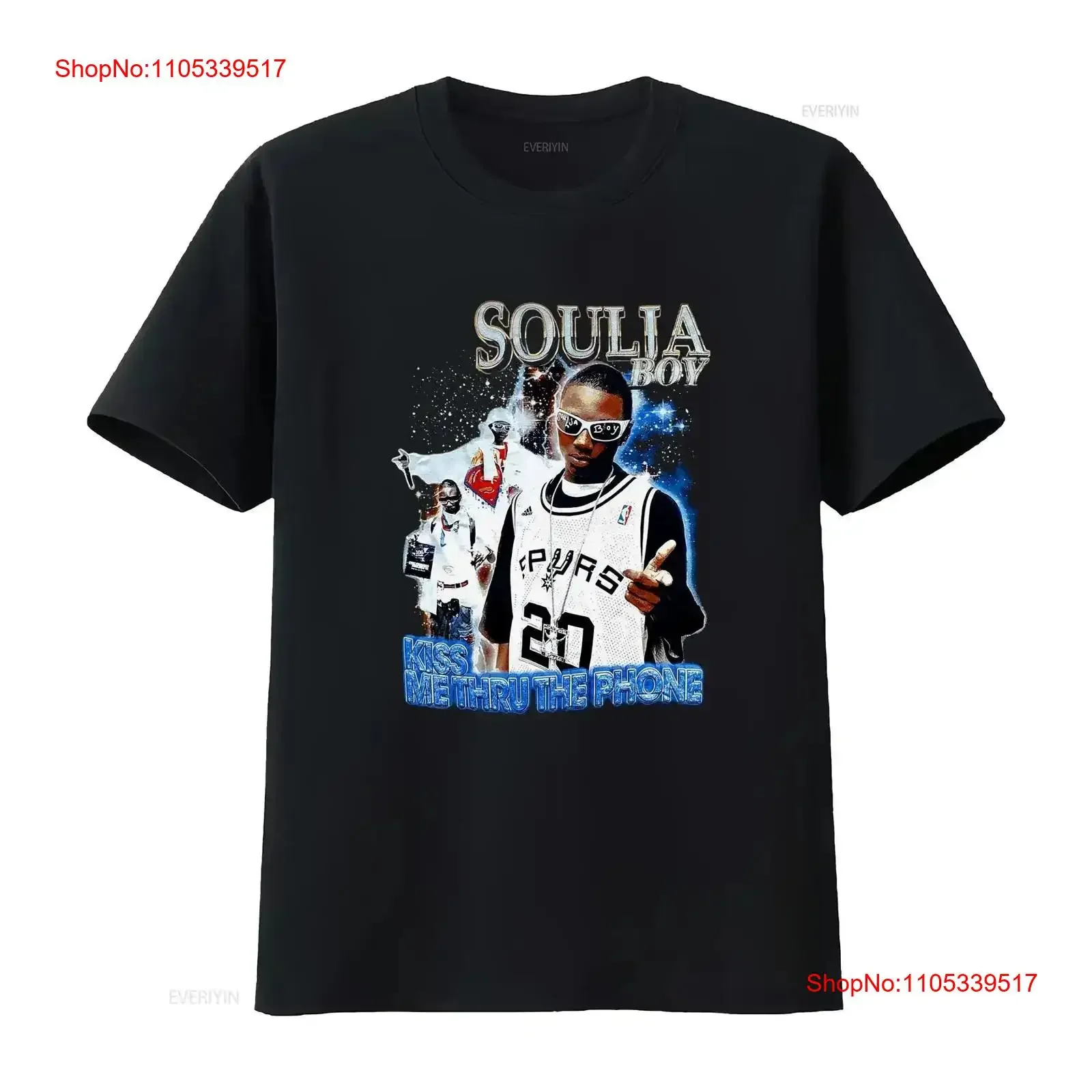 Soulja Boy Rap T Shirt gift for fan rapper hiphop vibes TE4053 vintage Washed Soft Breathable streetwear Casual fashion homme