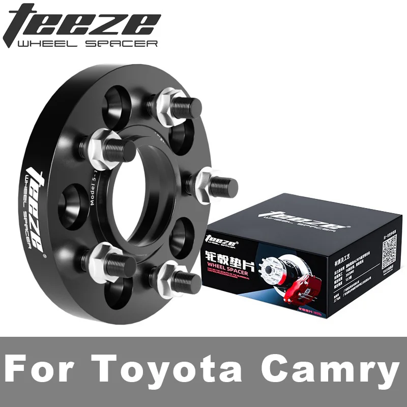 Teeze For Toyota Camry PCD 5X114.3 CB 60.1 M12X1.5 Forged Aluminum Black Wheel Spacer Hub Adapter 1 Piece