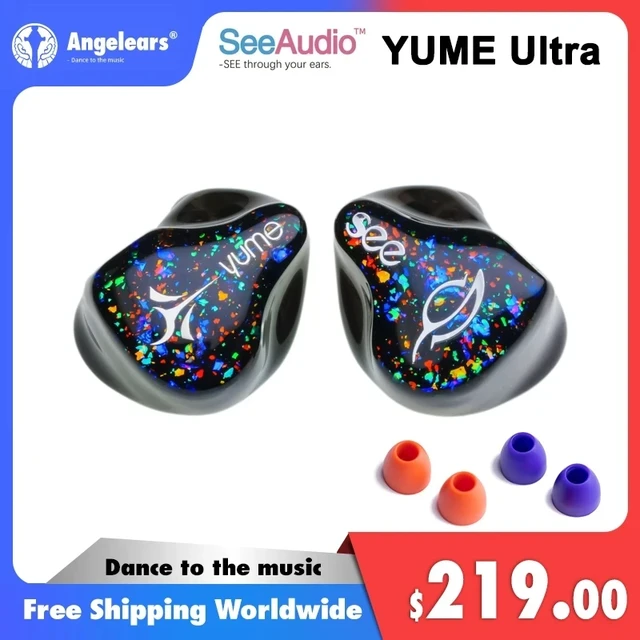 Angelears & Seeaudio Yume Ultra 1DD+2BA In-Ear Monitors IEM Earphones  Earbuds 2pin 0.78mm Hifi Headphones with Detachable Cable - AliExpress