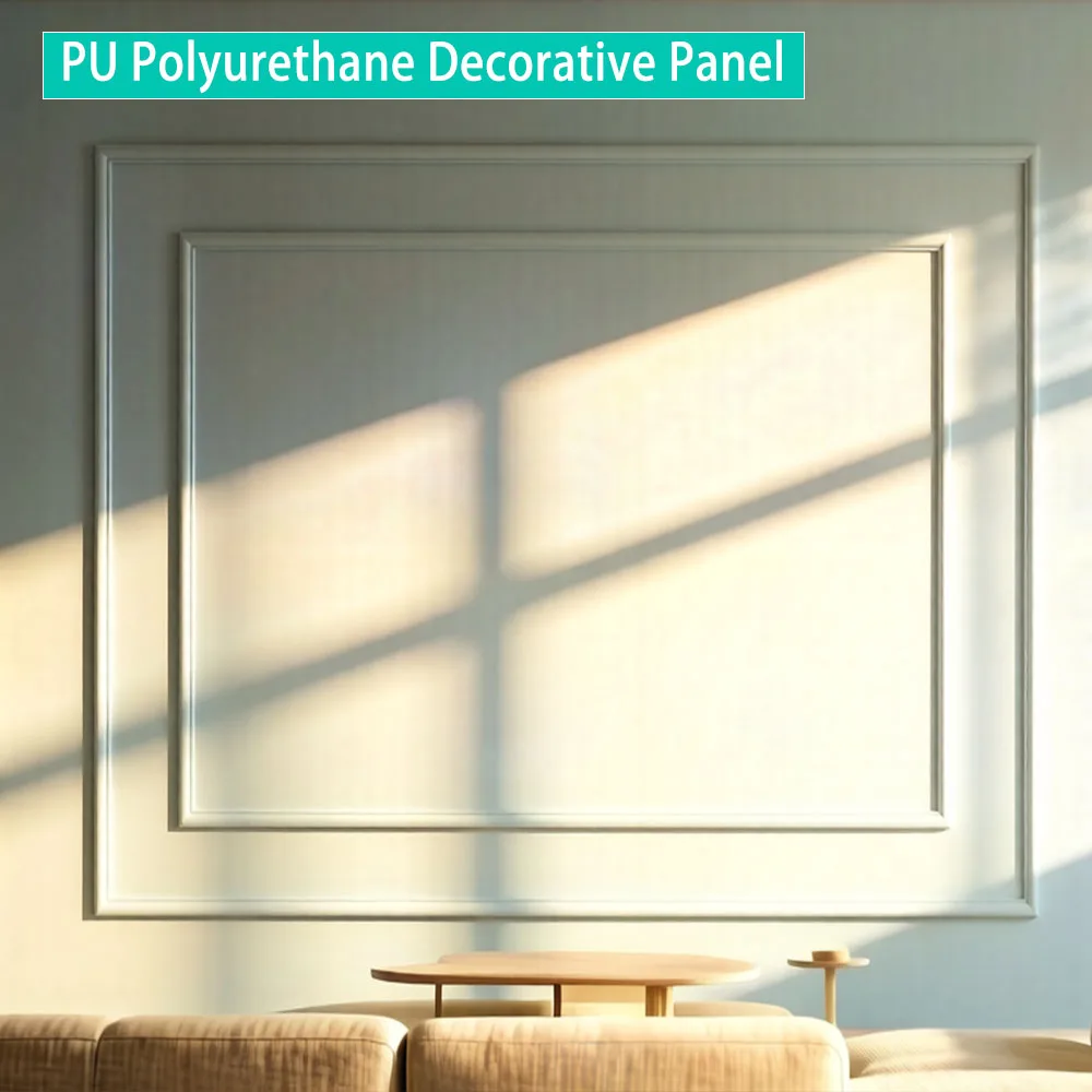 Moldura Decorativa de Poliuretano de Primera Calidad, Simulación de Yeso, Flexible, para Paredes, Bordes Decorativos para TV, Decoración de Interiores