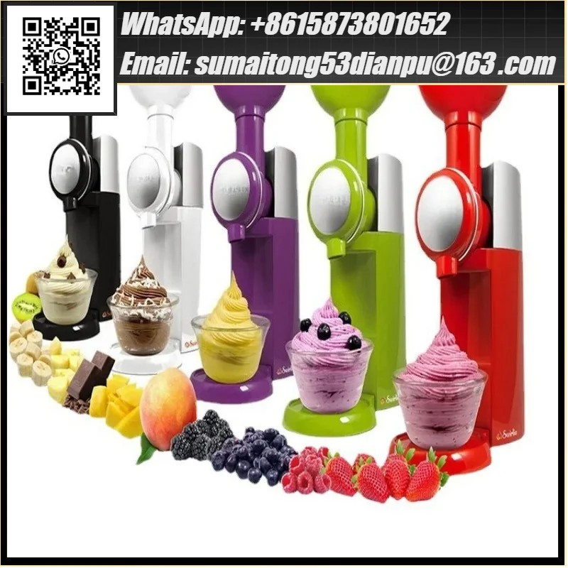 Household Kitchen Ice Cream Machine DIY Making Fruit Cone Frozen Dessert Maker Homemade Summer Heat Relief Popsicles Automatic
