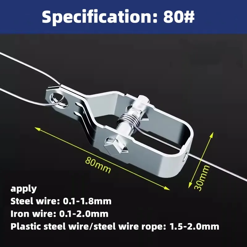 Wire Rope Tightener e Uva Rack Hub, alisador e alisador, fivela de fio, 30*90mm, 10PCs