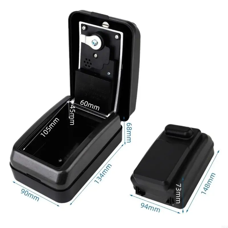 T5EA الجدار مثبتة على قفل مفتاح كبير صندوق القفل صندوق لوكس لوكالة مفتاح احتياطي في الهواء الطلق مربع تخزين مقاوم للماء للمرآب