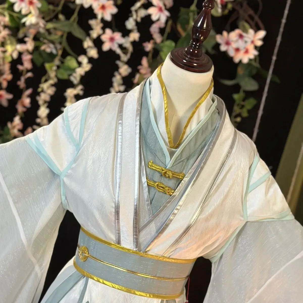 TGCF Tian Guan Ci Fu Xie Lian Hua Cheng Feng Shi Shi Qing Xuan Cosplay Costume Green Cos Dress Hanfu Full Set