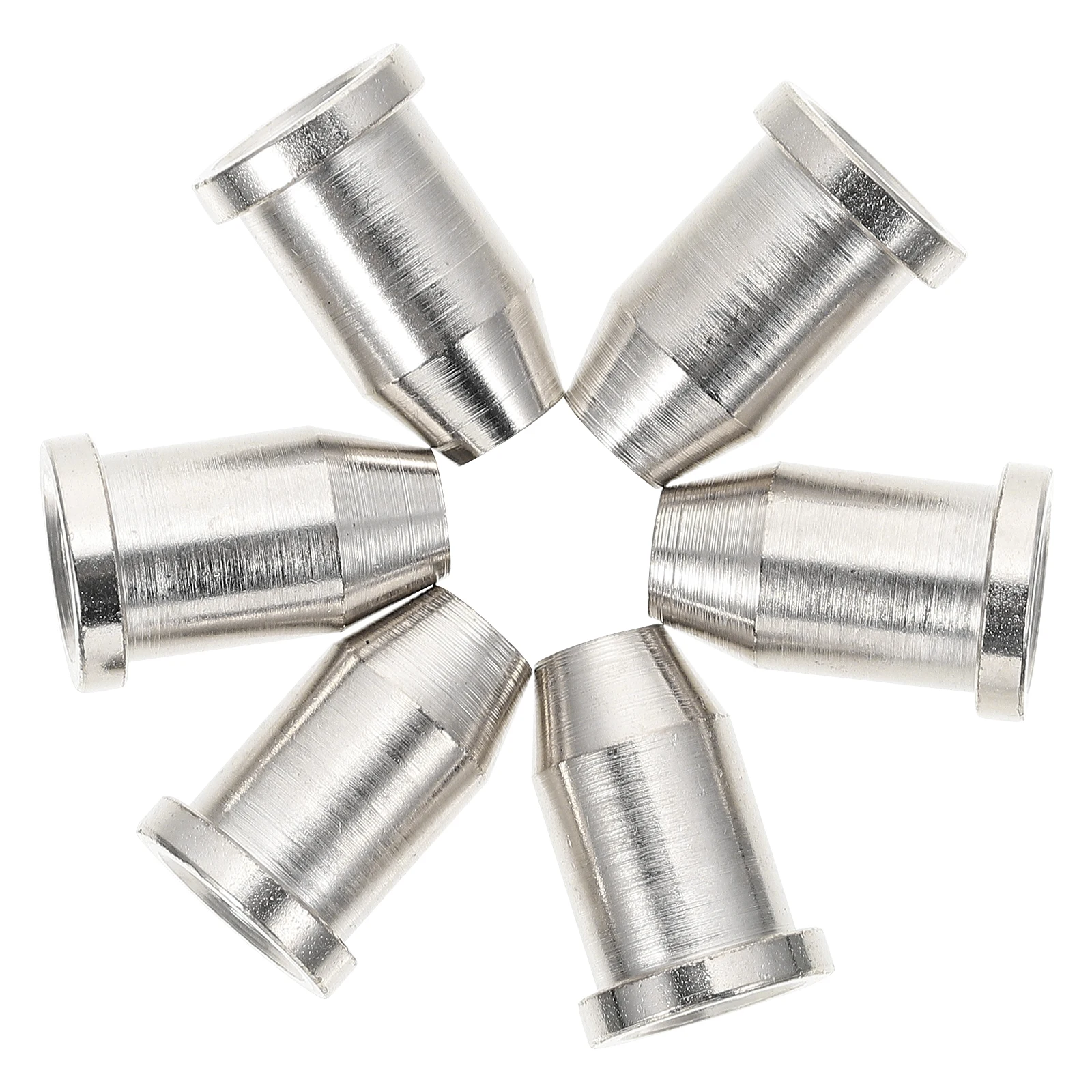 

6 Pcs String Buckle Silver String Holders Guitar Supplies Metal Ferrules Durable Practical Guitar Accessories Parts