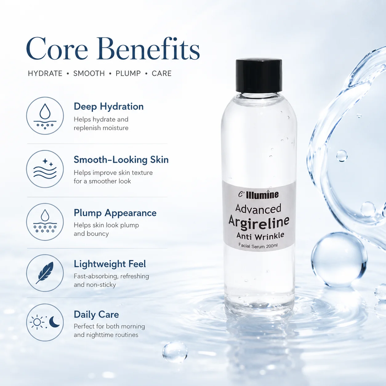 Advanced Acetyl Hexapeptide-8 Firming Serum Areginine Anti Wrinkle Firming Skin Facial Serum Anti Aging  200ml