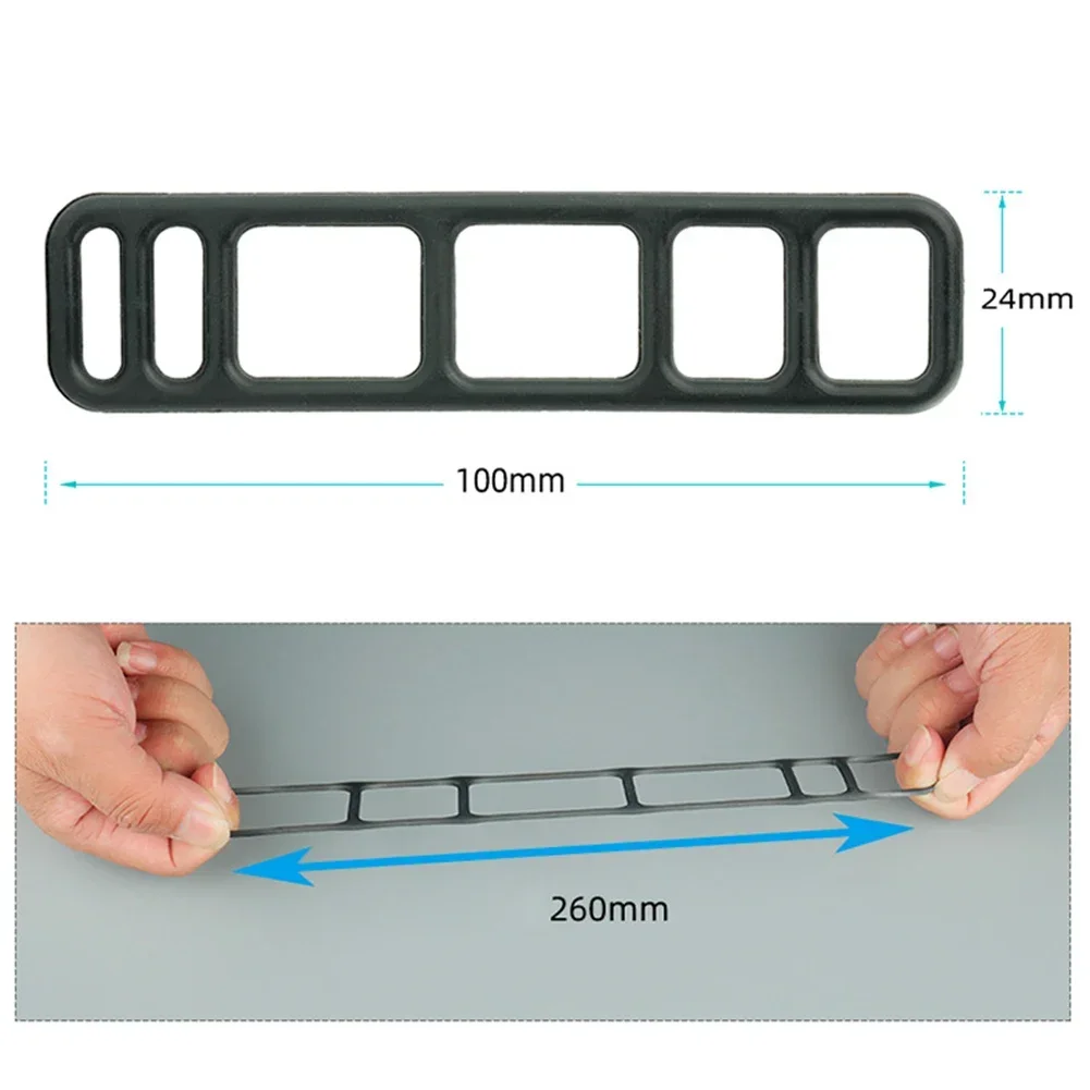 Correa elástica de silicona para bicicleta, soporte de montaje para lámpara, grabadora de espejo, banda de goma fija, Faro, 4 Uds.