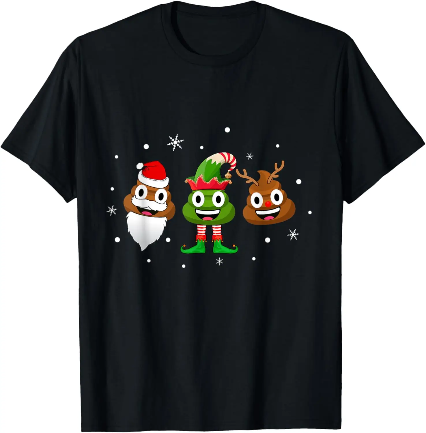 

Funny Poop Santa Elf Reindeer Christmas Pajama Gift T-Shirt