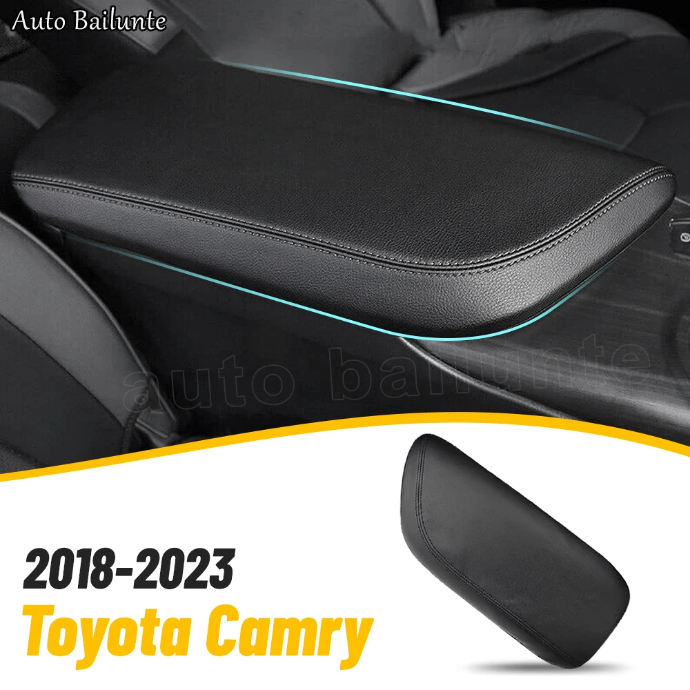 For Toyota Camry 2018 2019 2020 2021 2022 2023 Car Center Console Cover Leather Armrests Protector Interior Accessories