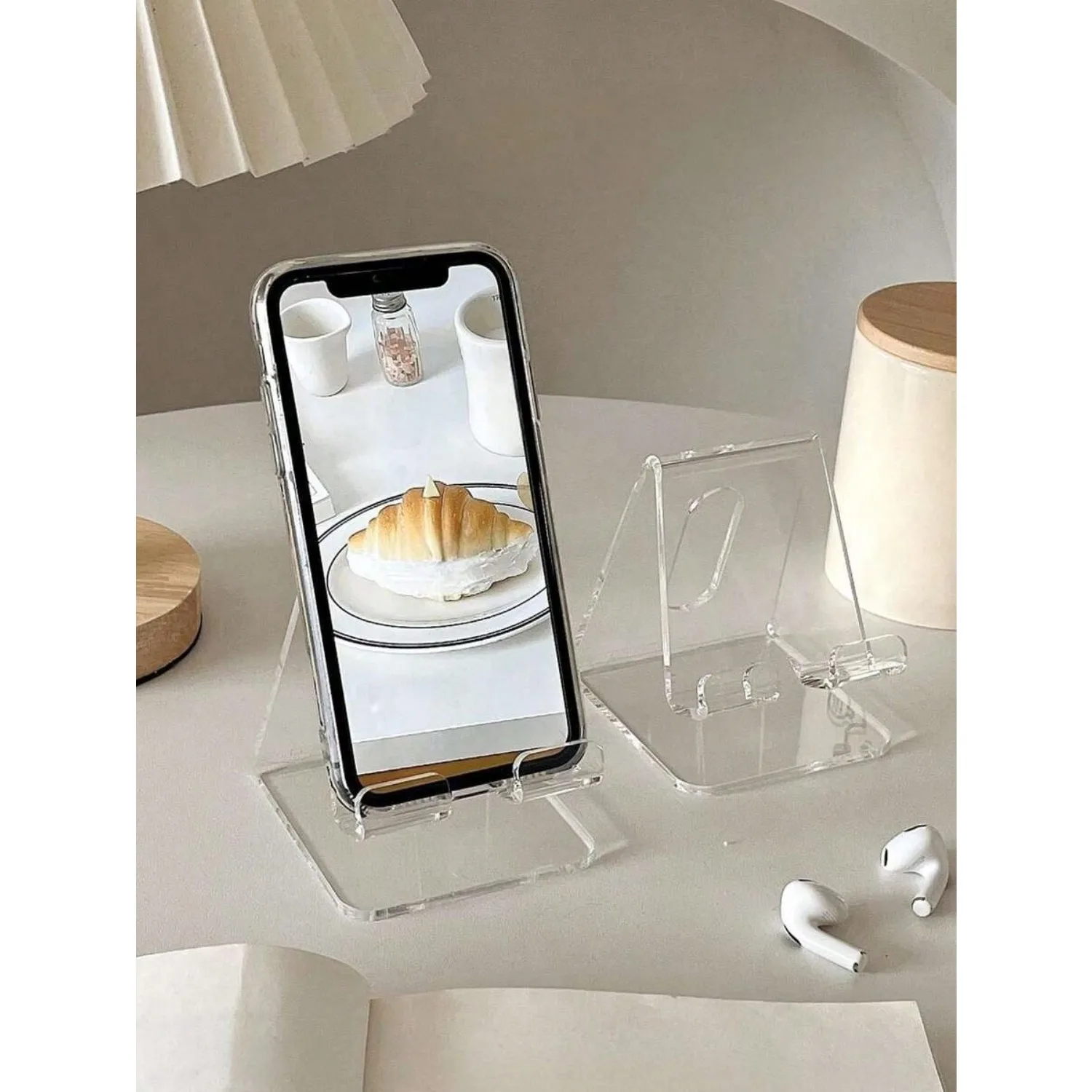 

Подставка для настольного телефона в коробке, 1 шт., разноцветная, декоративная, удобная для зарядки, с нескользящим дизайном, подходит для различных сценариев использования.